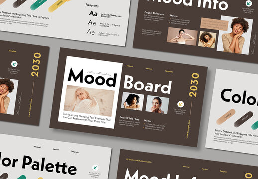 Minimal Mood Board Template Layout