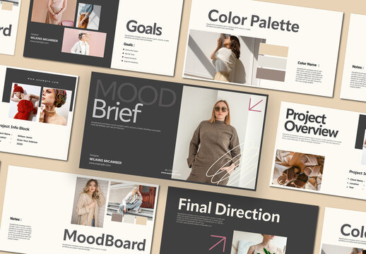 Mood and Brief Presentation Template Design Layout