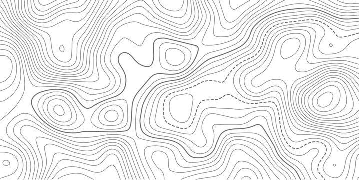 Topography contour map with grid. Vector relief map.
The concept of a conditional geography scheme and the terrain path. Ultra wide. Map vector terrain Illustration. 
