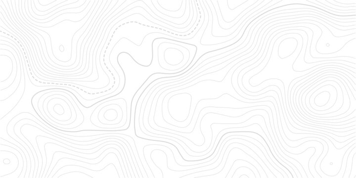 Topography contour map with grid. Vector relief map.
The concept of a conditional geography scheme and the terrain path. Ultra wide. Map vector terrain Illustration. 
