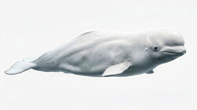 Beluga Whale Profile Professional Commercial Visual Concept High Resolution Creative Asset for Marketing Editorial and B