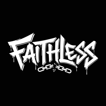 Faithless logo with chain graffiti style.