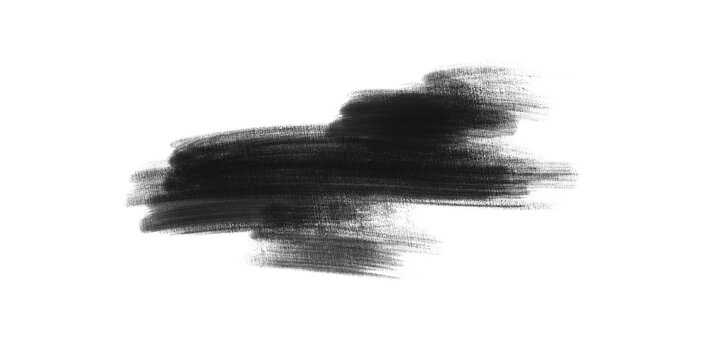 Oil painting brushstroke with Texture Isolated on Transparent Background