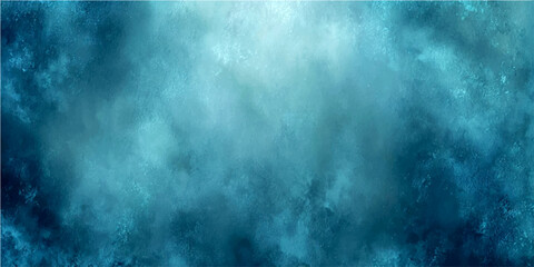 Fototapeta premium Abstract dark blue watercolor background with soft light textures and cloudy artistic paint splashes