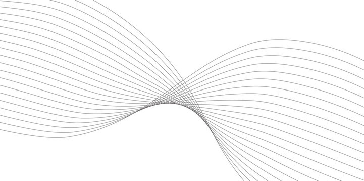 Abstract wavy lines pattern with dashed stroke style for modern minimalist graphic background