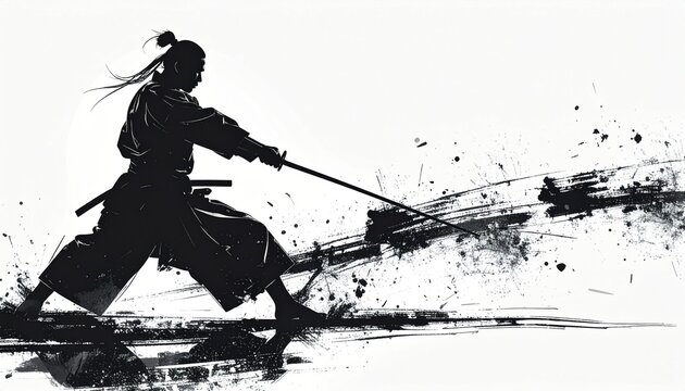 侍のシルエット