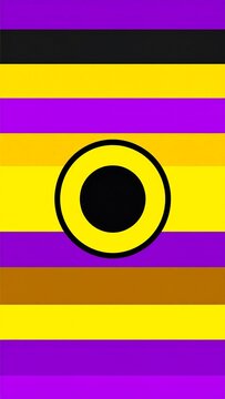 Non binary pride flag horizontal stripes and central circle in bold colors