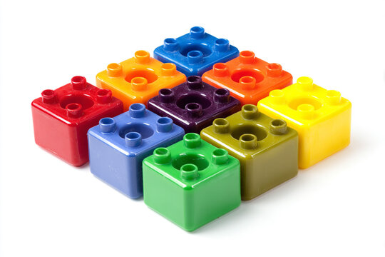 Vibrant collection of colorful building blocks for creative play and STEM learning, perfect for educational materials and inspiring young minds, childhood adventures ahead