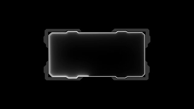 Abstract technology Hud frame background. Computer interface Hud motion texture. futuristic pattern for modern . Technology HUD Loop Animation.
