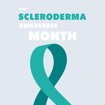 Scleroderma Awareness Month. June. Banner, card, and background.