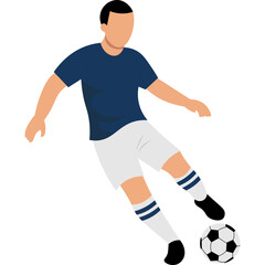 Obraz premium Football Playing Style Illustration