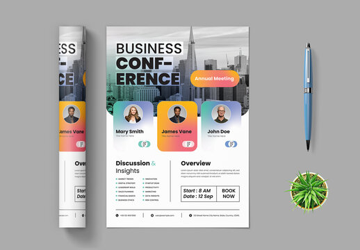 Business Conference Flyer Layout