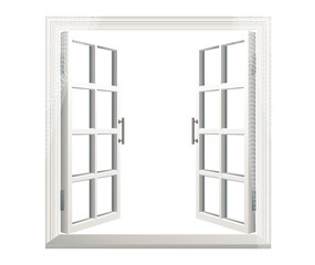 Obraz premium open door isolated on white