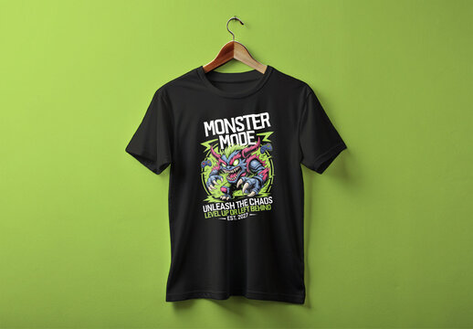Modern Gaming T Shirt Design Template
