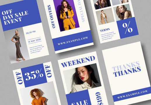 Title Minimal Fashion Sale Social Media Story Template With Modern Editorial Promotion Design