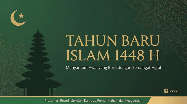 Celebrating the Islamic New Year 1448 H with Traditional Decorations and Festive Atmosphere