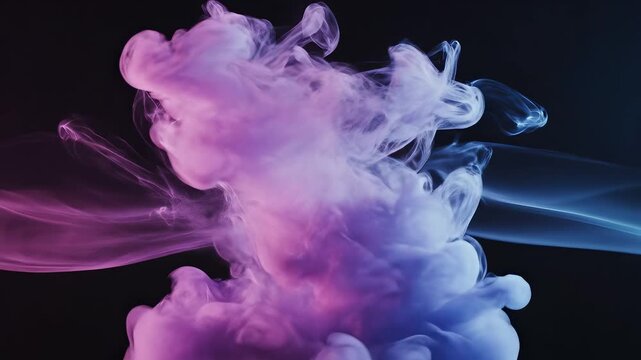 Colorful ink diffusion in liquid ideal for creative backgrounds and modern web design