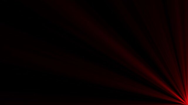 Radiant light bursting forth from a right side botom in a seamless black and white abstract display Motion graphic 4k animation video.