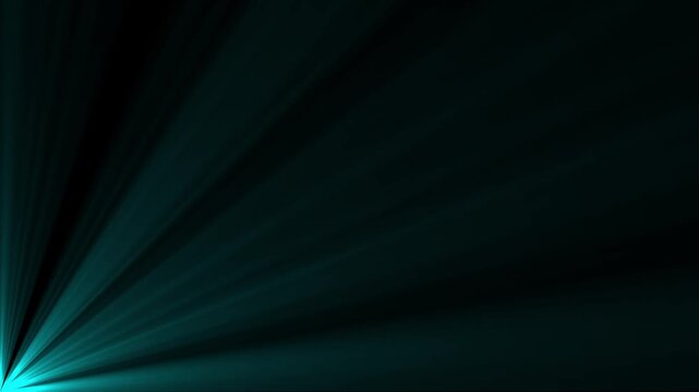 Radiant light bursting forth from a left side botom in a seamless black and white abstract display Motion graphic 4k animation video.