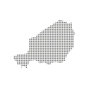 niger map pixel art Suitable for posters and web icons