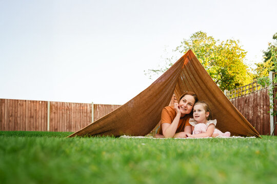 Summer holidays. Mother and daughter spending time together