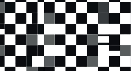 Fototapeta premium Modern Seamless Checkerboard Decorative Vector Pattern Background Design Illustration