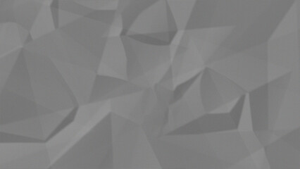 Obraz premium Abstract grey low poly geometric background with triangle shapes and soft lighting