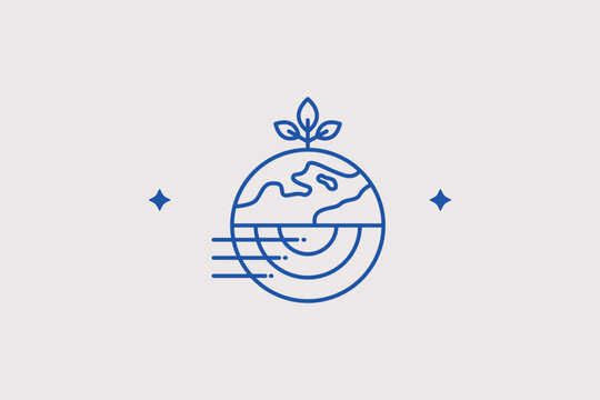 A cross-section of the earth showing tectonic plate activity line icon for geography education textbooks and scientific research portals. Vector illustration for earthquake origin models.