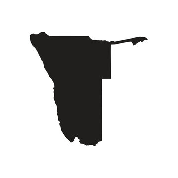 namibia map silhoutette Suitable for posters and web icons
