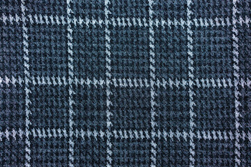 Fototapeta premium Gray checkered suit fabric texture background