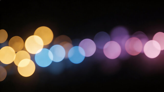 Abstract colorful light bokeh ideal for sleek commercial backgrounds and title sequences