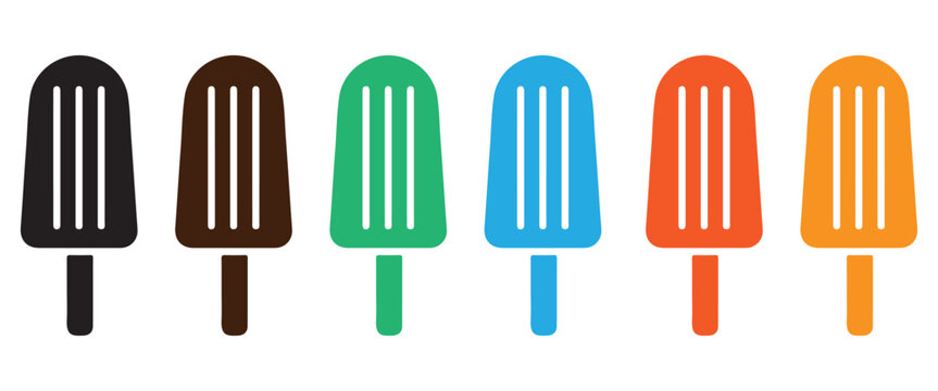 Soft Serve Ice Cream Cone Icon Set &ndash; Black and White Outline and Solid Silhouette Vector for Food Menu Design
Web