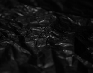 Dark rippling water surface with subtle reflections in low light moody atmosphere © shan