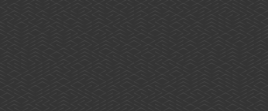 3d image of a maze in black shades. nobody around, concept of problems and difficulties.