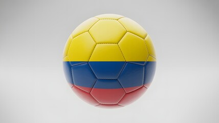 Fototapeta premium Colombia football soccer ball colombian flag design