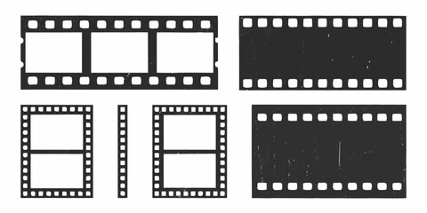 Fototapeta premium vector film strip frames set on white background
