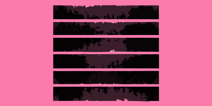 abstract vector composition of ten vertical rectangles on pink background
