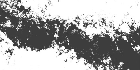 Fototapeta premium Black and White Grunge Vector Texture with Distressed Paint Splatter and Rough Edges