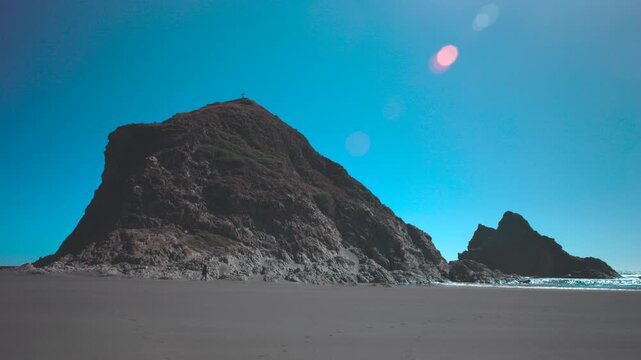 Sanctuary Piedra Viento Topocalma Chile landscape coast beach sea nature