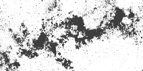 Fototapeta premium Black and White Grunge Distress Texture with Speckled Ink Splatters and Gritty Blotches