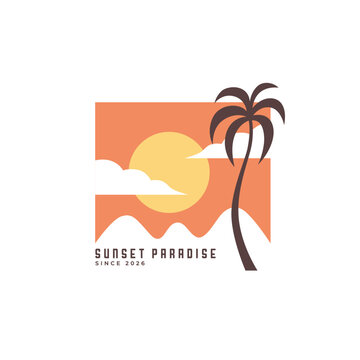 Vintage hand drawn surf design template for surf club, surf shop, surf merch.
