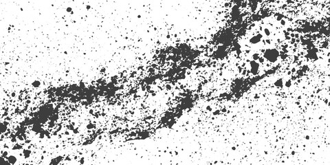 Fototapeta premium Black and White Distressed Grunge Texture Vector Background with Gritty Ink Splatter Effect