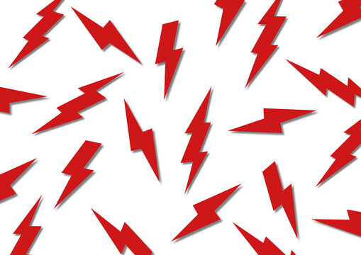 Lightning bolts, conceptual illustration
