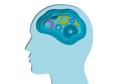 Thinking, conceptual illustration