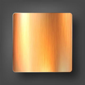 Realistic metal banner. Brushed steel or aluminium plate. Polished metal surface. Old grunge texture with scratches. Vector illustration