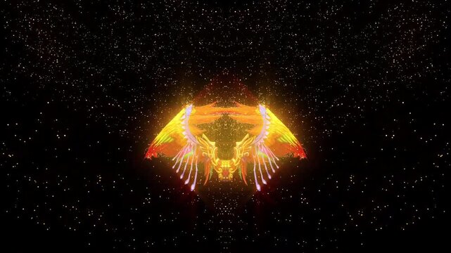 Dreamy light effect angel wings background material