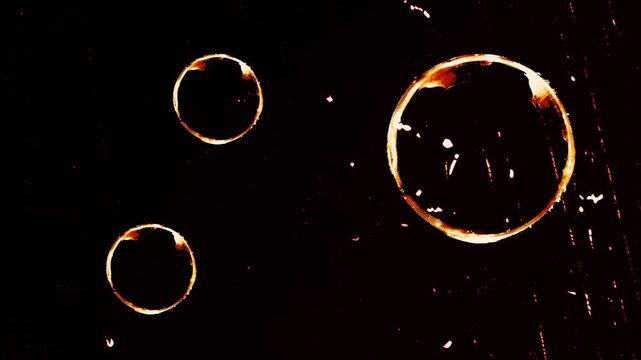 punch hole transition with  vintage film leader 4K resolution for editing