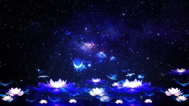 Dreamy butterfly light effect composite material background
