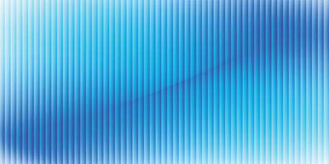 Fototapeta premium Abstract blue background with vertical stripes and diagonal gradient wave effect. Modern clean digital tech pattern for corporate backdrop, presentation banner, or web wallpaper.