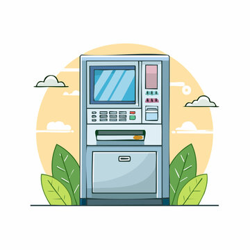 ATM Machine Illustration